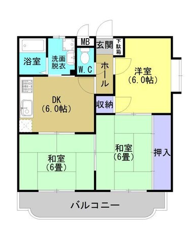 リバーサイド末吉の物件間取画像